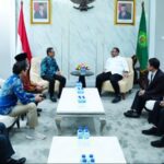 DIRUT POS INDONESIA SAMBANGI MENAG, BAHAS PELAYANAN PENGIRIMAN BARANG JEMAAH HAJI