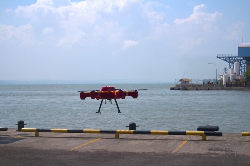Uji coba drone sniffing