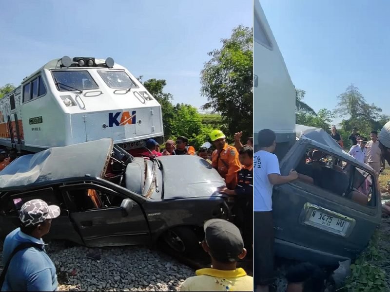 KELUARGA BESAR PP SIDOGIRI BERDUKA, TABRAKAN KA VS MOBIL DI REJOSO 4 MENINGGAL DUNIA