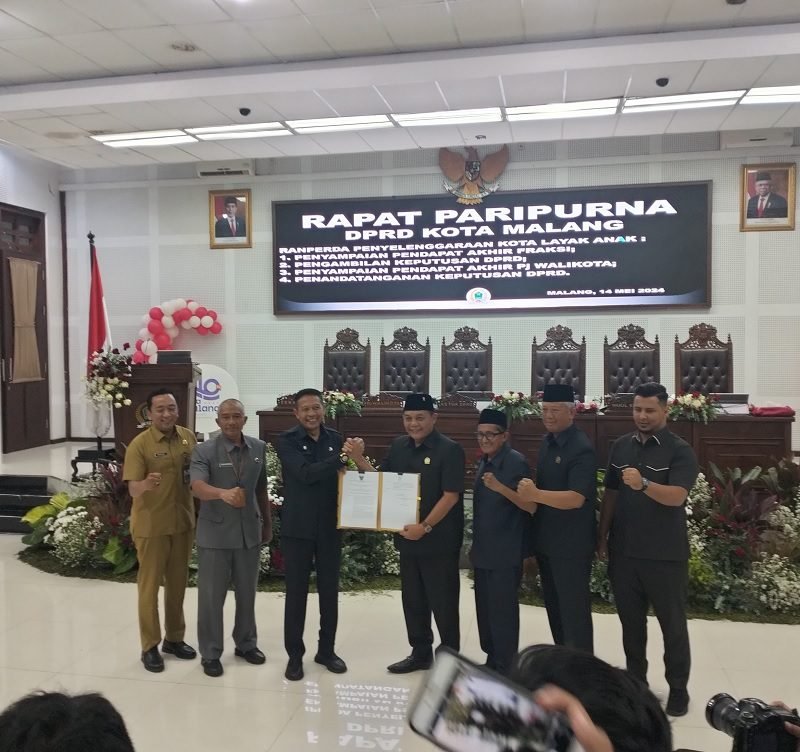 SELURUH FRAKSI DRPD KOTA MALANG SETUJUI RANPERDA KOTA LAYAK ANAK
