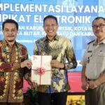 HADIRI LAUNCHING SERTIFIKAT ELEKTRONIK, PJ WALI KOTA WAHYU: MAKIN MUDAH URUS SERTIFIKAT TANAH