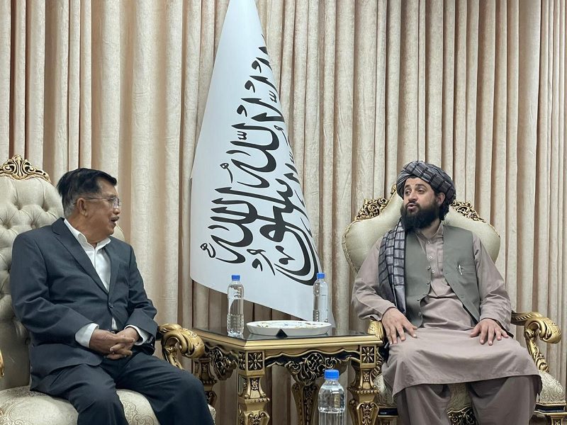 MENHAN AFGHANISTAN LEWAT JK SAMPAIKAN PESAN UNTUK MEMBUKA KERJA SAMA DENGAN AS.