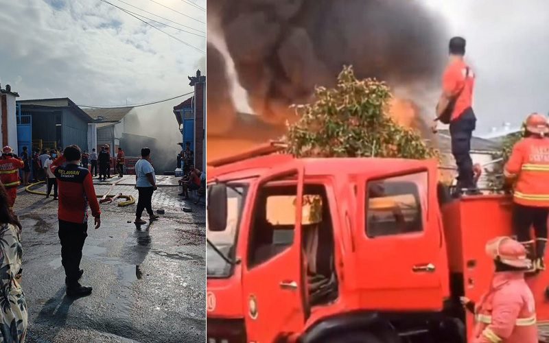 GUDANG GAS LPG DI DENPASAR KEBAKARAN, SATU KORBAN TEWAS ASAL JATIM