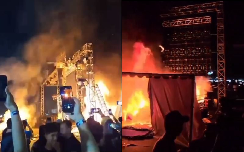 KONSER BATAL, PANGGUNG PUN DIBAKAR