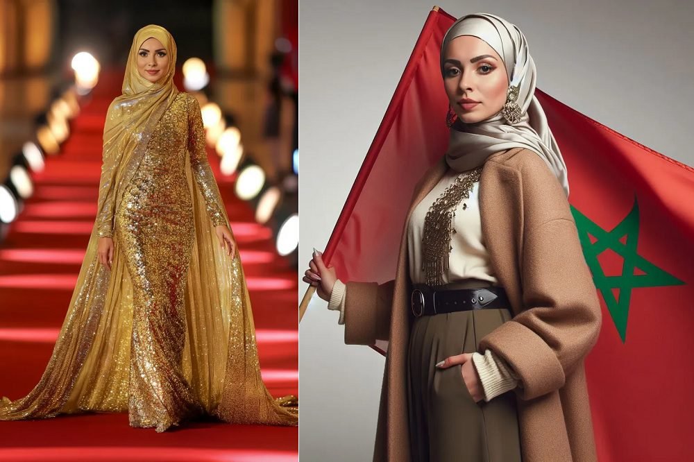 ‘INFLUENCER’ BERHIJAB ASAL MAROKO, KENZA LAYLI MENANGKAN MISS AI