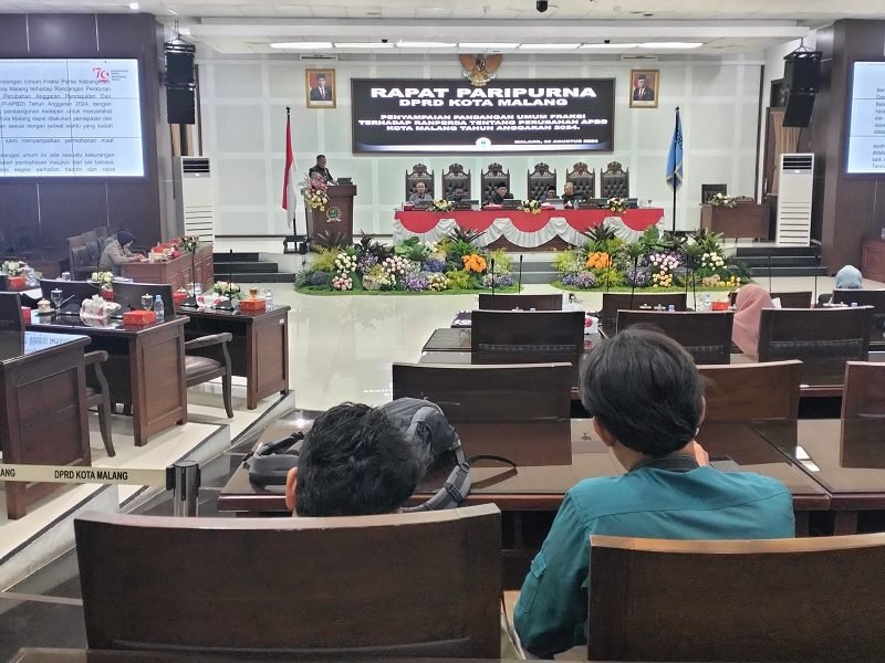 DPRD SOROTI RANPERDA PERUBAHAN APBD 2024, PEMKOT MALANG TERUS BERUPAYA CAPAI TARGET ANGGARAN