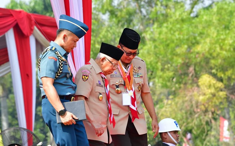 3273-Wapres di peringatan Hari Pramuka HADIRI PERINGATAN HARI PRAMUKA KE-63, INI TIGA PESAN WAPRES