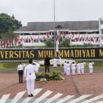 REKTOR UMM SAMPAIKAN PESAN UKHUWAH KEBANGSAAN DALAM UPACARA HUT KE-79 RI