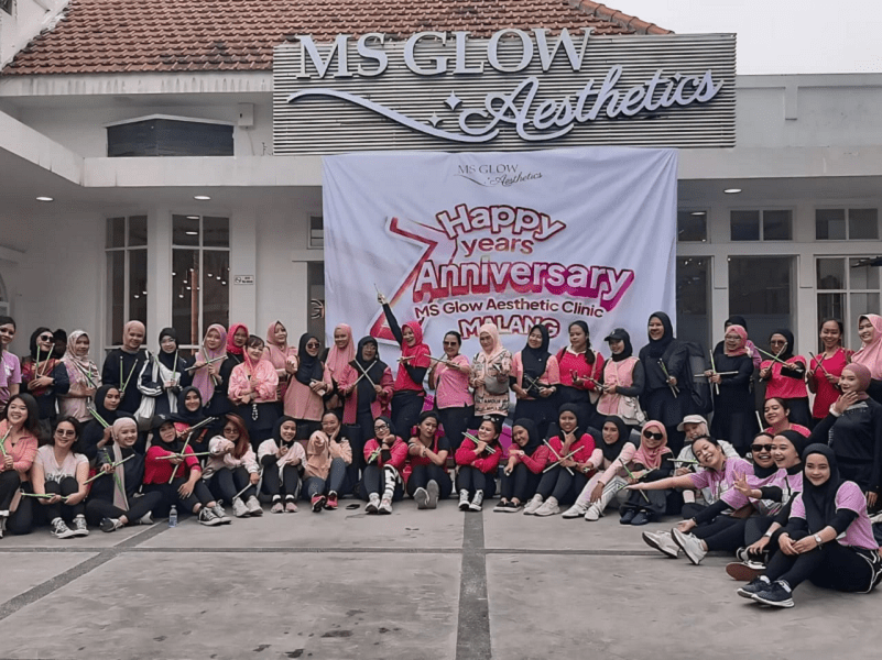 112-MS Glow Aesthetic MS GLOW AESTHETIC CLINIC MALANG RAYAKAN 7 TAHUN "HAPPY SPORTY FOR HEALTHY"