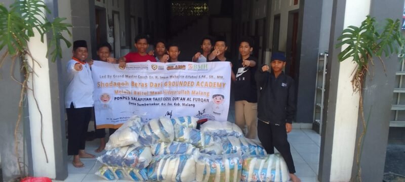 GROUNDED ACADEMY: KEMBALI SALURKAN 1 TON BERAS LEBIH DI AL FURQAN MELALUI BMH MALANG