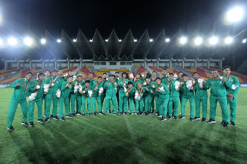 337-Jatim Juara PON XXI JATIM RAIH EMAS CABOR SEPAK BOLA PON XXI 2024, TUNDUKKAN JABAR 1-0 DI FINAL