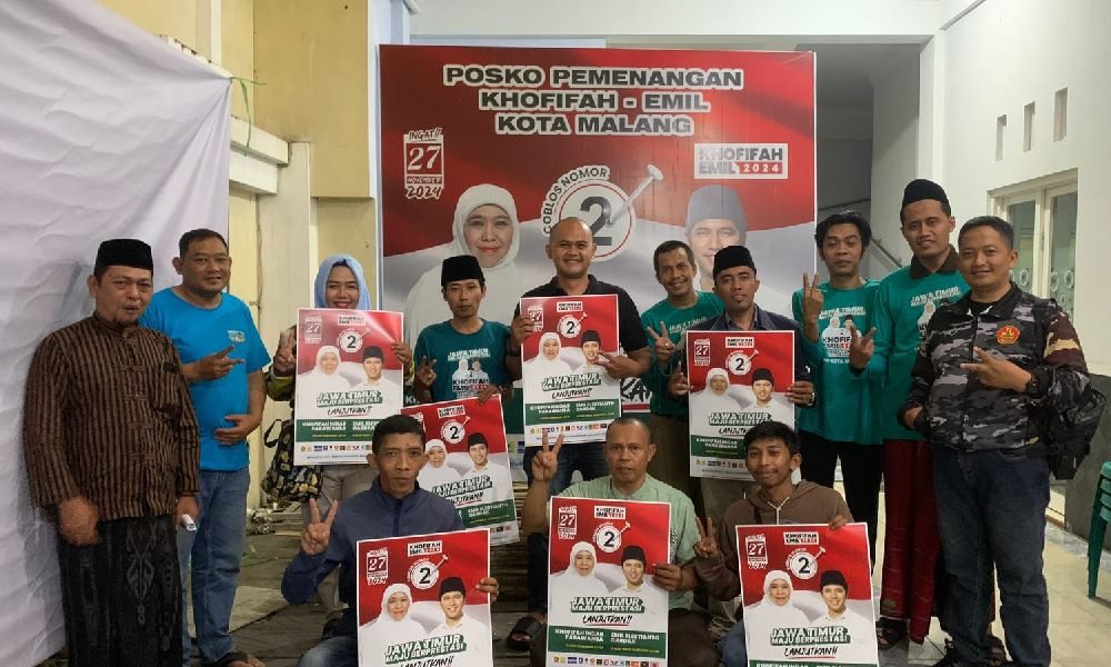 PAC GERINDRA KEDUNGKANDANG ALL OUT UNTUK KHOFIFAH
