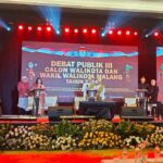 DEBAT PAMUNGKAS PILKADA 2024 KOTA MALANG, PASLON ABADI SOROTI PENGANGGURAN HINGGA BANJIR