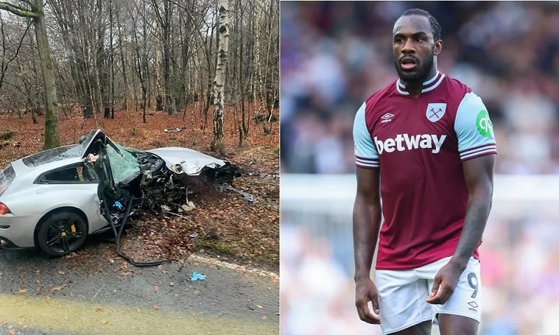 PEMAIN WEST HAM MICHAIL ANTONIO KECELAKAAN DAHSYAT, FERRARI FF YANG DITUMPANGINYA RUSAK PARAH