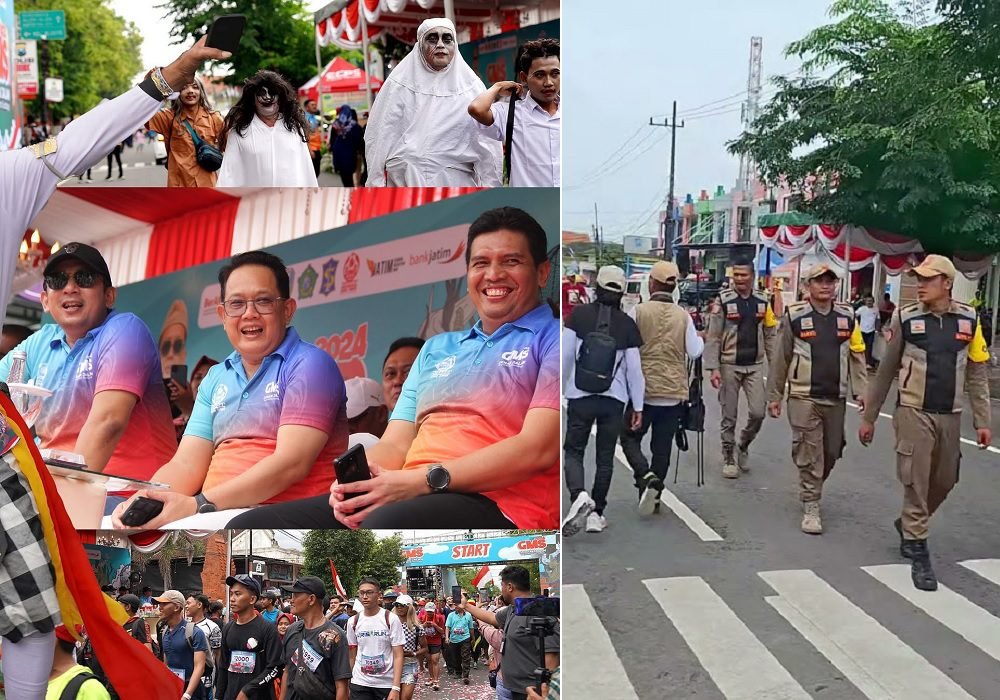 KENANG JASA PAHLAWAN, PEMPROV JATIM GELAR GERAK JALAN MOJOKERTO-SURABAYA (GMS) 2024
