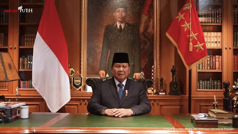 PRESIDEN PRABOWO UCAPKAN SELAMAT NATAL DAN TAHUN BARU 2025