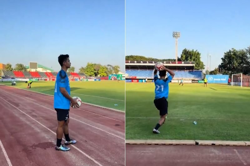 JALANI LATIHAN, LEMPARAN BOLA PRATAMA ARHAN BIKIN TIM MEDIA BANGKOK UNITED TERPUKAU