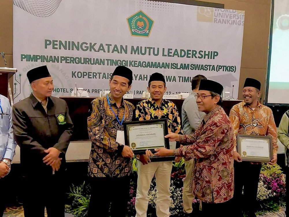 IAI SUNAN KALIJOGO MALANG RAIH PENGHARGAAN KOPERTAIS WILAYAH IV TAHUN 2025, ATAS PUBLIKASI KARYA ILMIAH DOSEN TERBANYAK