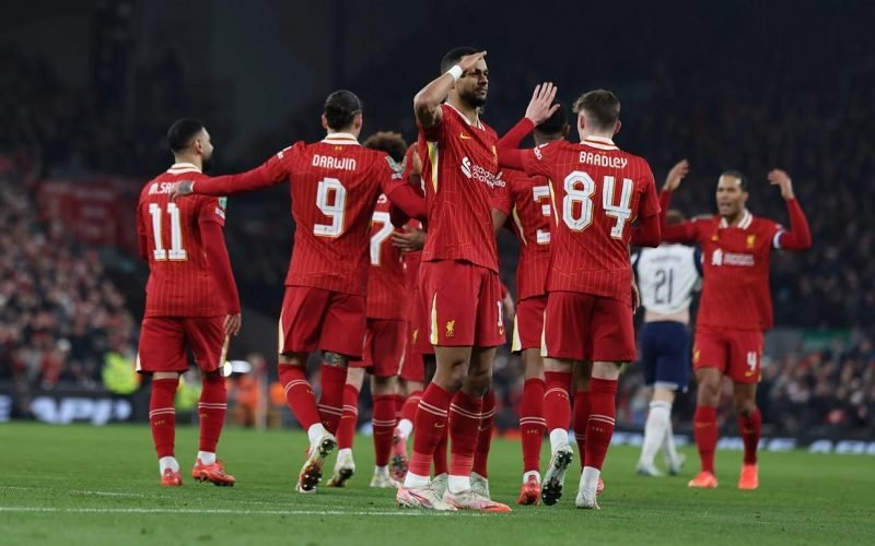 LIVERPOOL KE FINAL CARABAO CUP, BANTAI TOTTENHAM 4-0