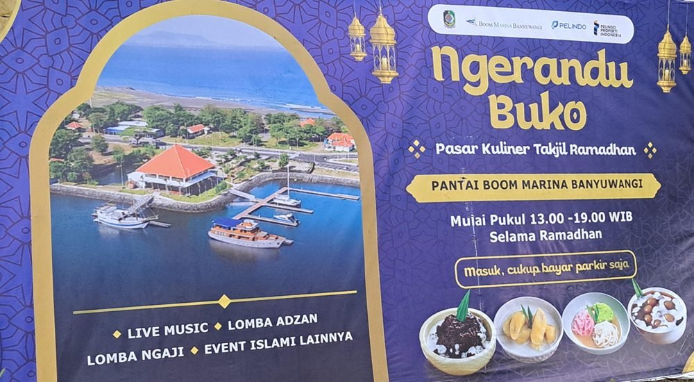 BAZAR KULINER ‘NGERANDU BUKO’ DI BANYUWANGI TETAP RAMAI PENGUNJUNG DI PENGHUJUNG RAMADAN