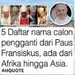 PAUS FRANSISKUS WAFAT, GEREJA KATOLIK BERSIAP GELAR KONKLAF PILIH PENGGANTI