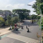 JALANAN DI SEKITAR KAWASAN KAYUTANGAN TAMPAK LEBIH LENGANG SAAT PAGI HARI