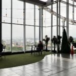 MENIKMATI KEINDAHAN KOTA MALANG DARI LANTAI ATAS TRANSMART, PEMANDANGAN KOTA DI BALIK KACA